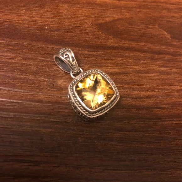 NWOT Samuel B. Citrine & Sterling Silver Pendant and Drop Earrings - Picture 3 of 12